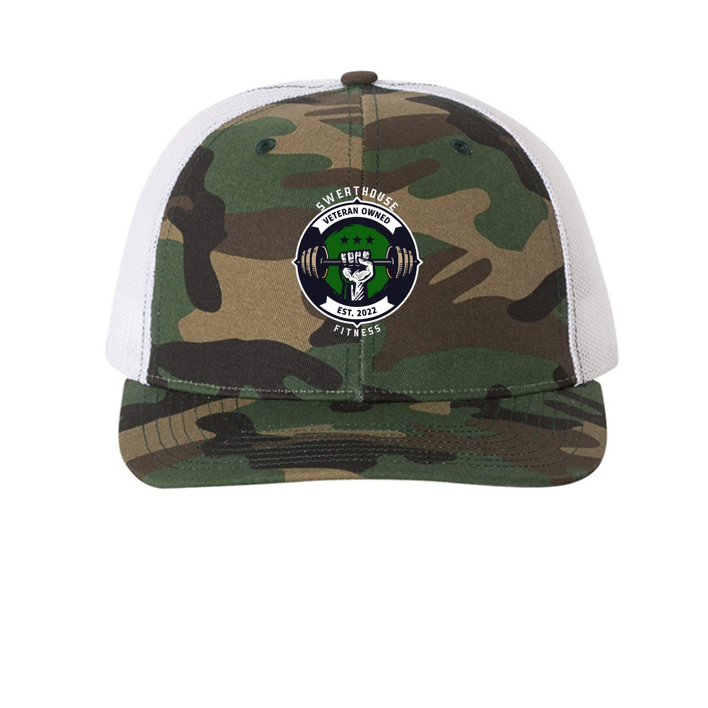 Army Camo/ White - FRONT